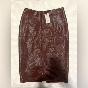 River Island Patent Skirt